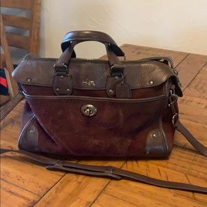 Burgundy Coach shoulder bag